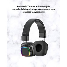 Epilons Bluetooth 5.3 Rainbow Işıklı Kulak Üstü Kablosuz Kulaklık