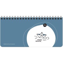 Braventa Collection Keskin Color Hisli Şeyler 13X27 Spiralli Stickerlı Planner