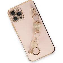 Olinea Newface Iphone 12 Kılıf Esila Silikon - Pudra