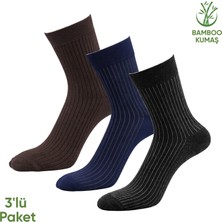 Pro Çorap Bambu Erkek Soket Çorabı - 3 Çift - Dikişsiz - Malta - 17671 - Set 2