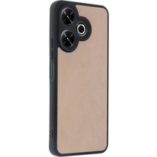 Starseven Newface Redmi 13 4g Kılıf Aras Deri Kapak - Pudra