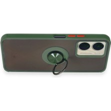 Starseven Newface Y16 Kılıf Montreal Yüzüklü Silikon Kapak - Yeşil