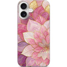 Lelia iPhone 16 Uyumlu Baskılı Şeffaf Telefon Kılıfı | Koleksiyon: Colorwave Flux