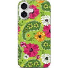 Lelia iPhone 16 Uyumlu Baskılı Şeffaf Telefon Kılıfı | Koleksiyon: Floraluxe Botanica