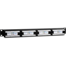 Kaia Life S-Lınk SL-F624 Cat6 Patch Panel, 24-Port, Utp, 1u