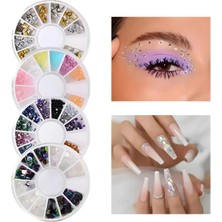 Gala Smart  Nail Art Süsleme  No:4lü Yuvarlak Süs Seti