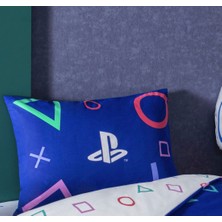 Taç Zorluteks Lisanslı Playstation Desenli % 100 Pamuk Kumaş 1 Adet Yastık Kılıfı 50X70 cm