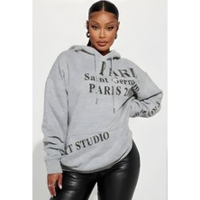 Arkkad Kadın Oversize Sweatshırt 3iplik