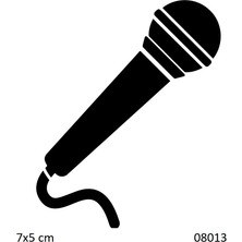 Airbrush Tattoo Mikrofon Yapışkanlı Stencil Süsleme ve Boyama Kalıbı