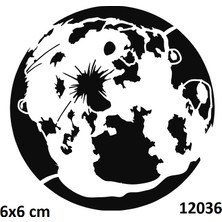 Airbrush Tattoo Moon Uydumuz Ay Stencil Süsleme ve Boyama Kalıbı