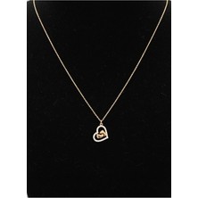 BG Jewellery Kalp ve Bebek Ayak 925 Ayar Gümüş Kolye
