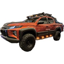 Aftermarket Mitsubishi L200 2019+ Çamurluk Dodik Seti Vida Görünümlü Mat Siyah