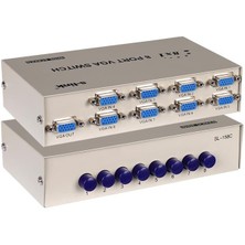 S-Link SL-158C 8x1 Port VGA Switch (8 Giriş - 1 Çıkış)