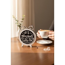 Ecolia Store Coffee Time Masa Üstü Dekoratif Obje – Kahve Köşesi & Kafe Dekoru
