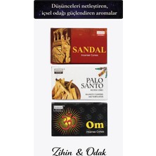 HYGE Zihin & Odak 3’lü Konik Tütsü Seti Palo Santo/sandal/om Meditasyon Rahatlatıcı Koku Ev Ofis