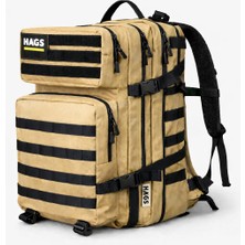 Haegs Askeri Taktik Sırt Çantası, Ordu Derecesinde Sağlam, Ağır Hizmet Taktik Çanta 45L - Camel Bej