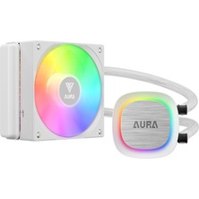 Kaia Life Gamdıas Aura GL120 V2 Wh, White Edition, 120MM,  Rgb, 1 Fanlı, Cpu Sıvı Soğutma