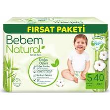 Hype Store Bebem Natural Bebek Bezi Junior 5 Beden Fırsat Paketi 40 Adet