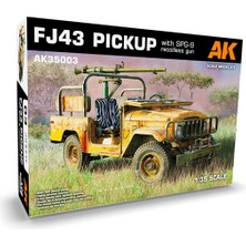Ak Interactive Ak 35003 1/35 Ölçek, FJ43 Kamyonet (Spg-9 Geri Tepmesiz Silahlı), Askeri Araç Plastik Model Kiti