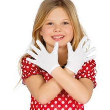 Magicool Beyaz Renk Çocuk Boy Likralı Pandomim Eldiveni