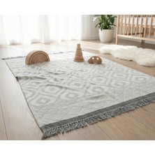 Orbit %100 Pamuk Premium Çok Amaçlı Tv Battaniyesi - 130X170 cm Etnik Desenli Diz Battaniyesi, Yumuşak Doku Piknik Örtüsü ve Dekoratif Yatak Odası Pikesi (650 Gr)
