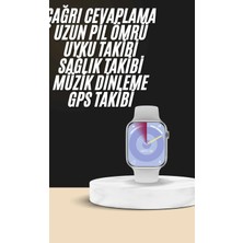 Akıllı Saat Kulaklık Hediyeli Uyku ve Sağlık Takibi Yapabilen Uzun Ömürlü