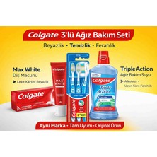 Colgate Ağız Bakım Seti 3’lü – Diş Macunu + Diş Fırçası + Ağız Bakım Suyu (Aynı Marka)