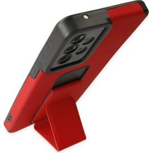 Starseven Newface Galaxy A33 5g Kılıf Mega Standlı Silikon - Kırmızı