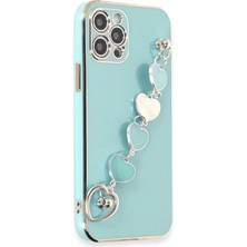 Olinea Newface Iphone 12 Kılıf Esila Silikon - Su Yeşili