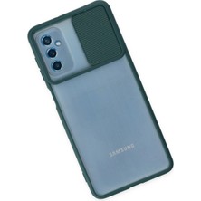 Epilons Newface Galaxy M52 5g Kılıf Palm Buzlu Kamera Sürgülü Silikon - Yeşil