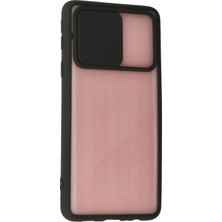 Olinea Newface Galaxy A01 Core Kılıf Palm Buzlu Kamera Sürgülü Silikon - Siyah
