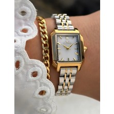 Ferro Sarı ve Gümüş Çelik Kordon Kadın Kol Saati FM88282A-D 2 Yıl Garantili 3 Atm Su Geçirmez