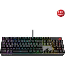 Binbir Göz Bilgisayar Asus XA05 Rog Strıx Scope Rx/rd/tr Red Swıtch Aura Sync Rgb IP57 Mekanık Gamıng Klavye
