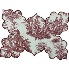 Demeter Concept Rouge Toile De Jouy Amerikan Servis Takım