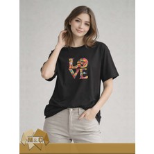 M.Ç Family Store Kadın Oversize Tişört  Özel Tasarım Street Style Trendy Unisex Oversized T-Shirt Unique Design