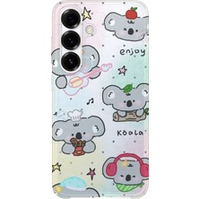 Lelia Samsung Galaxy S24 Plus Uyumlu Baskılı Şeffaf Telefon Kılıfı | Koleksiyon: Cute Animals
