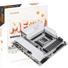 Colorful Colorfıre B850M-MEOW Wıfı7 V14 Amd Am5 Ddr5 8000MHZ Matx Gaming (Oyuncu) Anakart