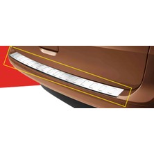 Universal Volkswagen Uyumlu Caddy 2021- Arka Tampon Üstü Koruma Paslanmaz Çelik