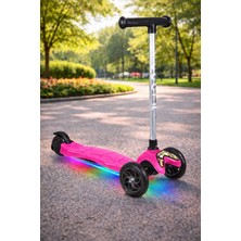Tois Globy LED Işıklı 3 Tekerlekli Scooter — 4 Kademe, 50–65 cm Yükseklik Ayarlı Çocuk Scooter
