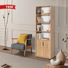 EVMO Home 8105 Evm Kitaplık , 2 Kapaklı , 6 Bölmeli , 5 Raflı , Sepet