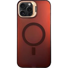 Genel Tedarik iPhone 15 Pro Primera Magsafe Standlı Kapak - BORDO-(5796) - EMTHBA5143-2787
