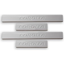 Universal Toyota Uyumlu Corolla 2014-2019 Kapı Eşiği Paslanmaz Çelik