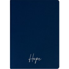 Kum Yayınevi Hope Defter - Thermo Sert Kapak - Çizgisiz 192 Sayfa – 15X21,3CM - Lacivert