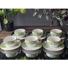 Konyax 12 Parçalık Çay Fincanı Yeşilim