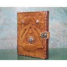 Katre46 Taşlı Deri Defter