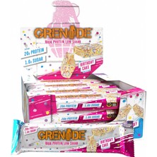 Grenade High Protein, Low Sugar Bar - Candy Bar Birthday Cake, 12 x 60 gr