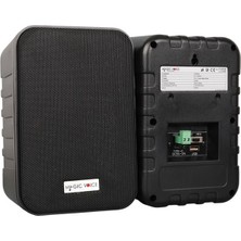Magicvoice F-LHY4A 4" (10 Cm) Hat Trafolu Duvar Tipi Sütun Hoparlör (10W Rms / 150W Peak - Mp3 USB Uyumlu) Çiftli Takım Set - Siyah