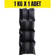 Jukon 1 kg x 1 Adet Toplam 1 kg El ve Ayak Bilek Ağırlığı Kas Güçlendirici Kum Ağırlık Torbası Siyah