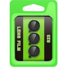 Magicool Samsung Galaxy S23 Raze Metal Kamera Lens - Siyah