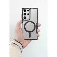 Epilons Newface Galaxy S24 Kılıf Boyi Magsafe Silikon Kapak - Titan Gri